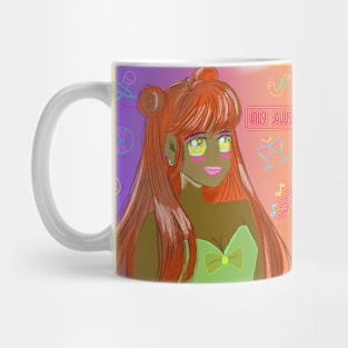 Anime Japanese cartoon style , neon style Mug